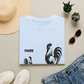 T-Shirt — 'Yours' & 'Mine' Rooster Size Comparison Graphic Tee