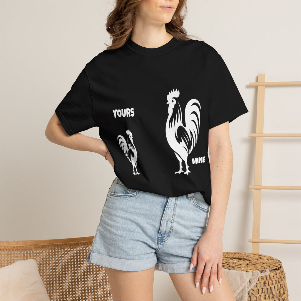 Rooster 'Yours Mine' Graphic T-Shirt