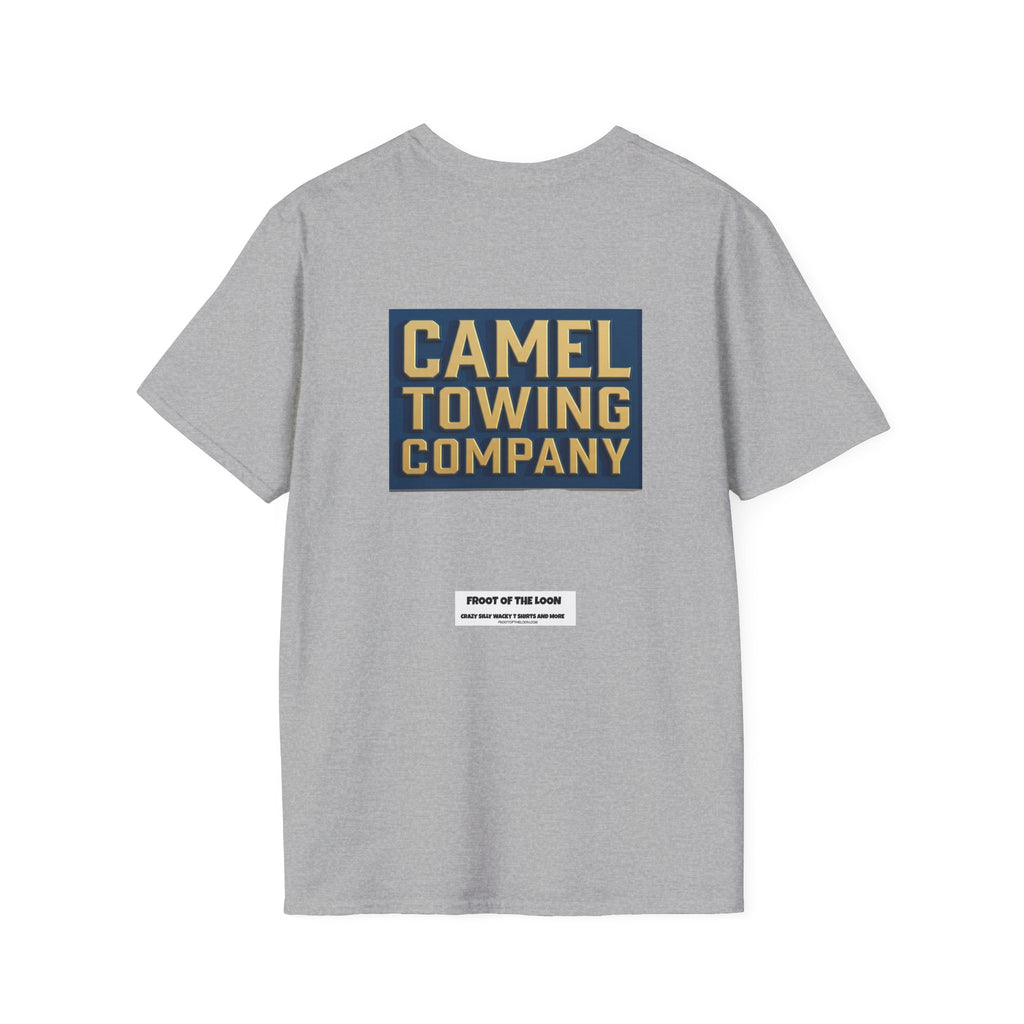 Towing Company Logo Tee — Vintage Camel Towing Co. 24/7 Roadside Assistance Shirt