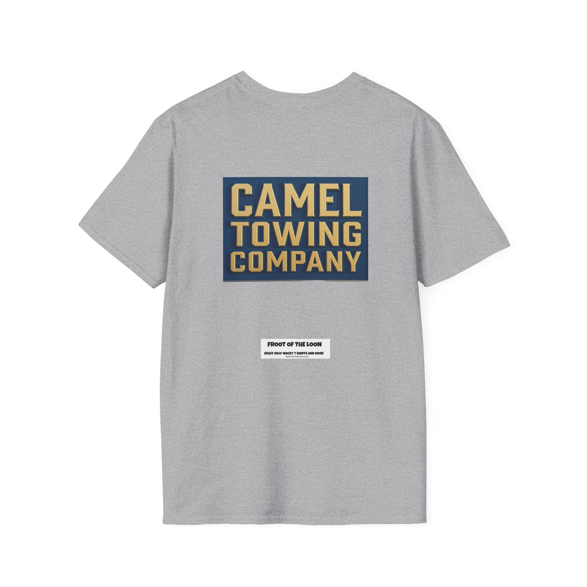 Towing Company Logo Tee — Vintage Camel Towing Co. 24/7 Roadside Assistance Shirt