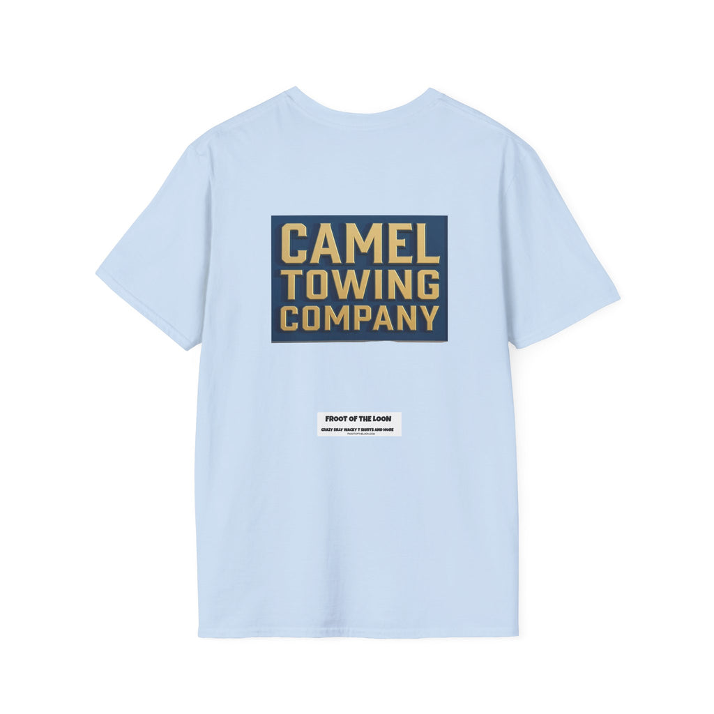 Towing Company Logo Tee — Vintage Camel Towing Co. 24/7 Roadside Assistance Shirt