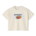 Women's Boxy Tee - 'I Don't Have Time' Colorful Crayons Graphic